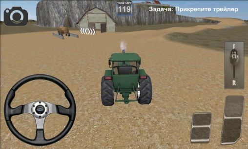 Gameplay of the 3D tractor farming for Android phone or tablet.