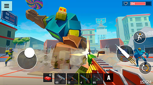 4 guns: 3D pixel shooter - Android game screenshots.