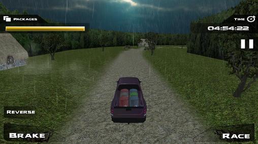 Gameplay of the 4x4 off-road cargo truck for Android phone or tablet.