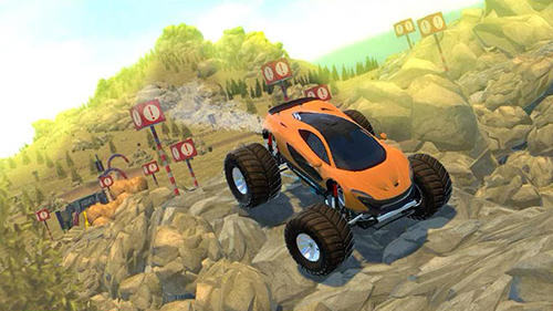 Gameplay of the 4x4 offr-oad parking simulator for Android phone or tablet.