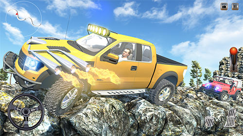 Gameplay of the 4x4 offroad jeep hill driving for Android phone or tablet.