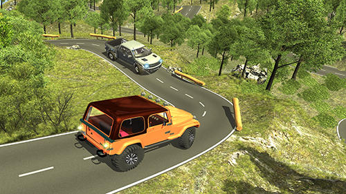 Gameplay of the 4x4 offroad jeep mountain hill for Android phone or tablet.