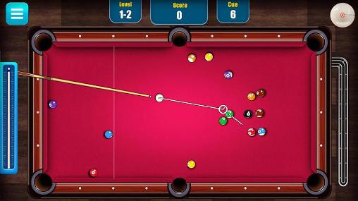 Gameplay of the 8 ball king: Pool billiards for Android phone or tablet.