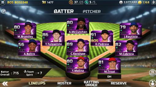 Gameplay of the 9 Innings: Manager for Android phone or tablet.