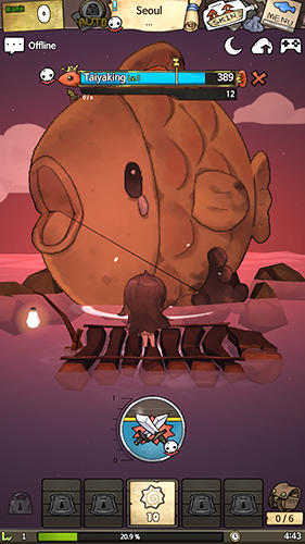 A girl adrift - Android game screenshots.