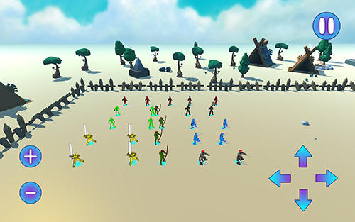 Gameplay of the Accurate battle simulation for Android phone or tablet.