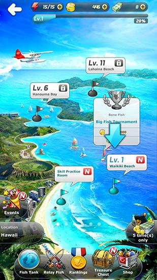 Gameplay of the Ace fishing No.1: Wild catch for Android phone or tablet.