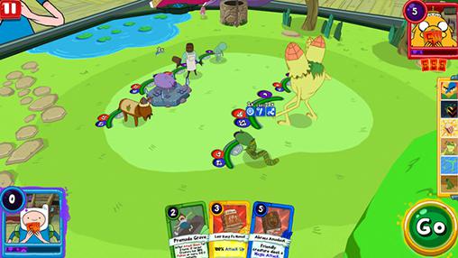 Gameplay of the Adventure time: Card wars kingdom for Android phone or tablet.