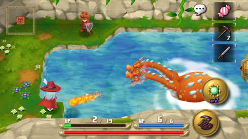 Gameplay of the Adventures of mana for Android phone or tablet.