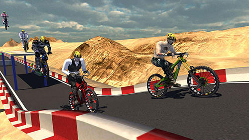 AEN downhill mountain biking - Android game screenshots.