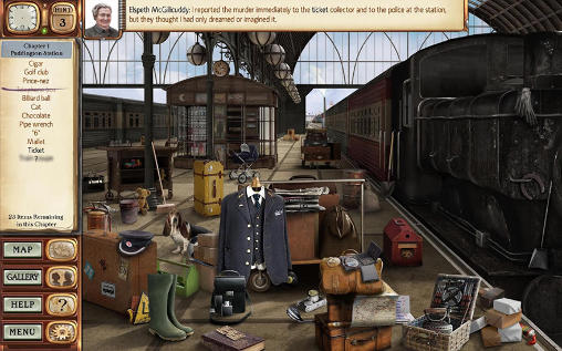 Gameplay of the Agatha Christie: 4:50 from Paddington for Android phone or tablet.