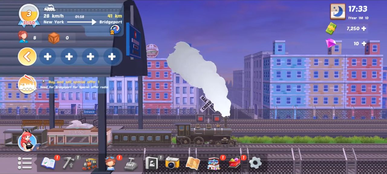 Age of Railways: Train Tycoon - Android game screenshots.