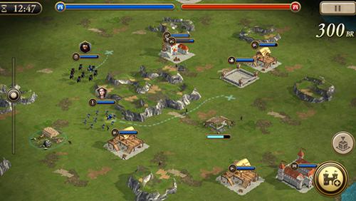 Gameplay of the Age of empires: World domination for Android phone or tablet.