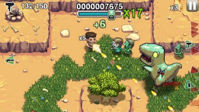 Gameplay of the Age of zombies for Android phone or tablet.