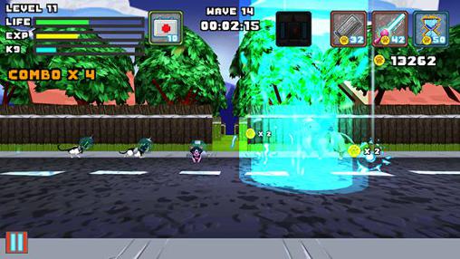 Gameplay of the Agent D.O.G.: Kattack from outer space for Android phone or tablet.