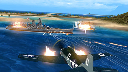 Air combat pilot: WW2 Pacific - Android game screenshots.
