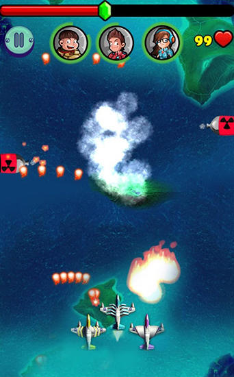 Gameplay of the Air combat: 3 fighters for Android phone or tablet.