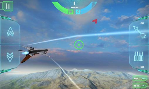 Gameplay of the Air combat OL: Team match for Android phone or tablet.
