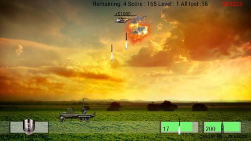 Gameplay of the Air defence for Android phone or tablet.