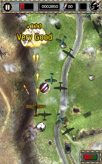 Gameplay of the Air fighter: World air combat for Android phone or tablet.