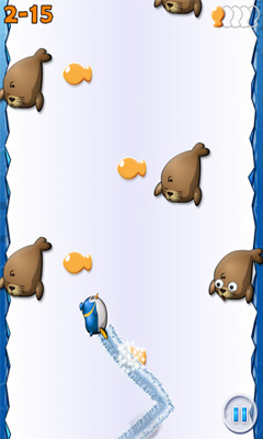 Gameplay of the Air penguin for Android phone or tablet.