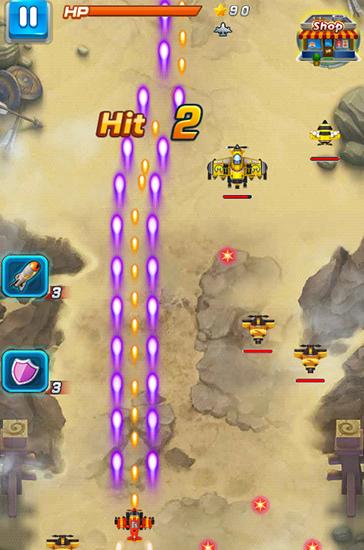 Gameplay of the Aircraft combat for Android phone or tablet.