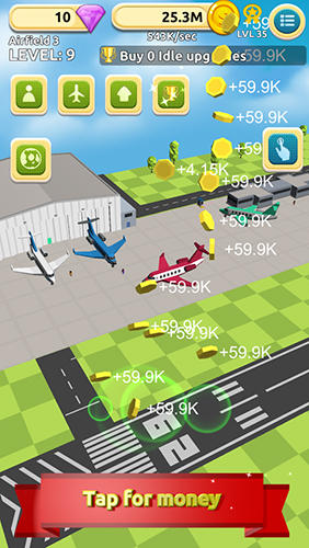 Full version of Android apk app Airfield tycoon clicker for tablet and phone.