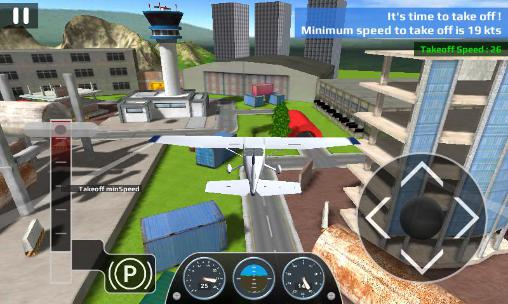Gameplay of the Airplane flight simulator RC for Android phone or tablet.
