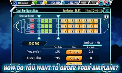 Gameplay of the AirTycoon Online for Android phone or tablet.