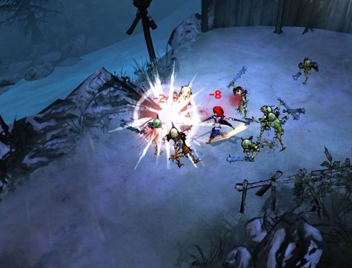 Gameplay of the Akaneiro: Demon hunters for Android phone or tablet.