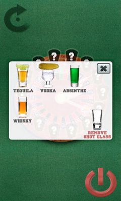 Gameplay of the Alcohol Roulette for Android phone or tablet.