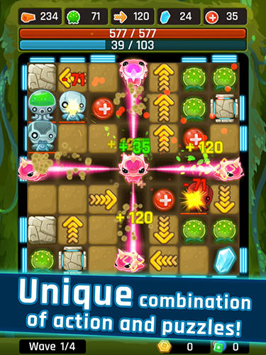 Gameplay of the Alien path for Android phone or tablet.