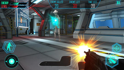 Gameplay of the Alien space shooter 3D for Android phone or tablet.