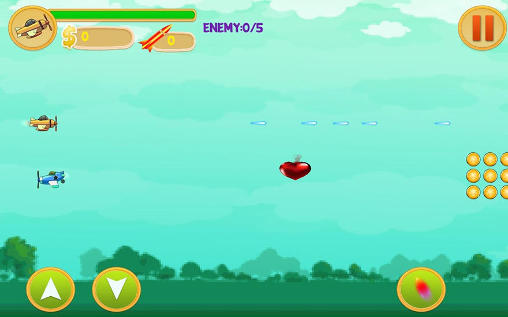Gameplay of the Alien spaceship war: Aircraft fighter for Android phone or tablet.