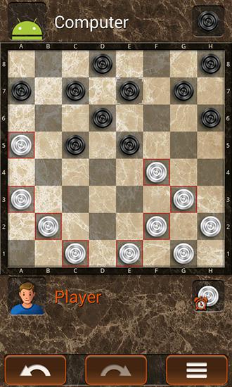 Gameplay of the All-in-one checkers for Android phone or tablet.