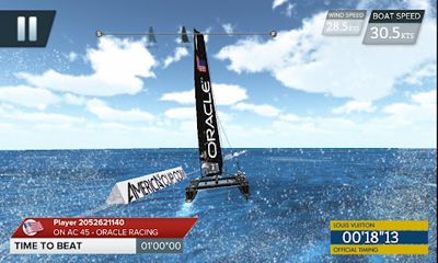 Gameplay of the America's Cup - Speed Trials for Android phone or tablet.