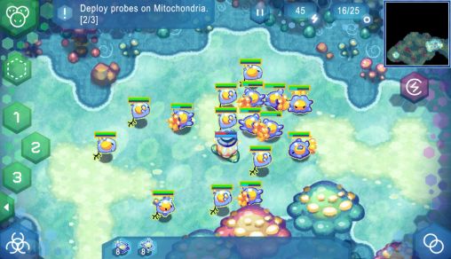 Gameplay of the Amoebattle for Android phone or tablet.