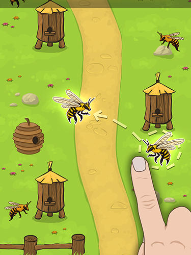 Angry bee evolution: Idle cute clicker tap game - Android game screenshots.