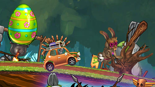 Angry bunny race: Jungle road - Android game screenshots.