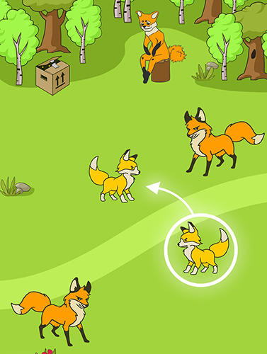 Angry fox evolution: Idle cute clicker tap game - Android game screenshots.