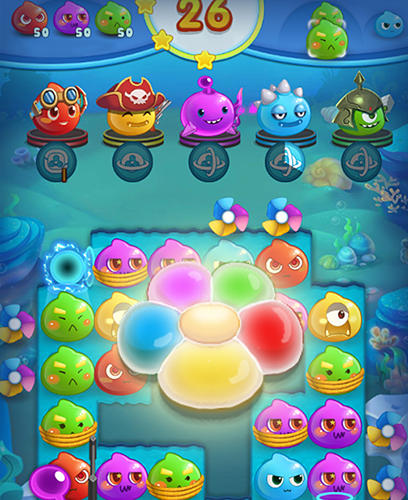 Angry slime: New original match 3 - Android game screenshots.