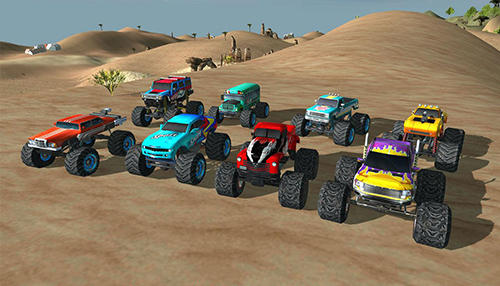 Angry truck canyon hill race - Android game screenshots.
