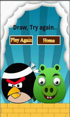 Gameplay of the Angry Bird. Tic Tac Toe for Android phone or tablet.