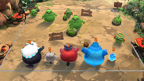 Gameplay of the Angry birds: Evolution for Android phone or tablet.