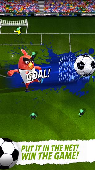 Gameplay of the Angry birds: Goal! for Android phone or tablet.