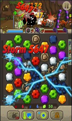 Gameplay of the Angry Busters for Android phone or tablet.