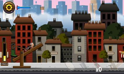 Gameplay of the Angry Gran Toss for Android phone or tablet.