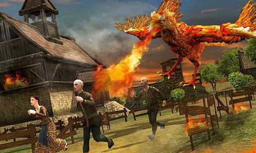 Gameplay of the Angry phoenix revenge 3D for Android phone or tablet.
