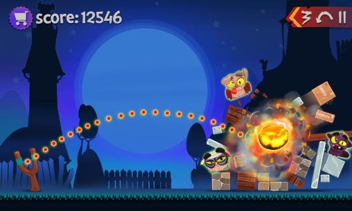 Gameplay of the Angry pumpkins: Halloween for Android phone or tablet.