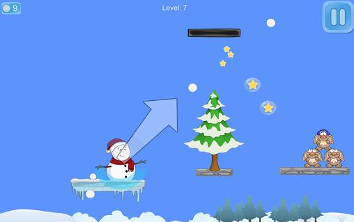 Gameplay of the Angry snowman for Android phone or tablet.